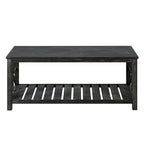 GDFStudio - Table Basse Nathaniel en Bois Rustique avec Rangement Spacieux - 47.24 L x 23.62 P x 19.68 H