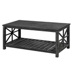 GDFStudio - Table Basse Nathaniel en Bois Rustique avec Rangement Spacieux - 47.24 L x 23.62 P x 19.68 H