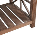 GDFStudio - Table Basse Nathaniel en Bois Rustique avec Rangement Spacieux - 47.24 L x 23.62 P x 19.68 H