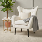Alyssa Mid-century Upholstered Arm Chair by Christopher Knight Home - 30.25D x 34.25W x 39.75H