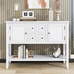 Console Vintage Série Cambridge avec Tiroirs et Placards - 15.00 x 46.00 x 34.00