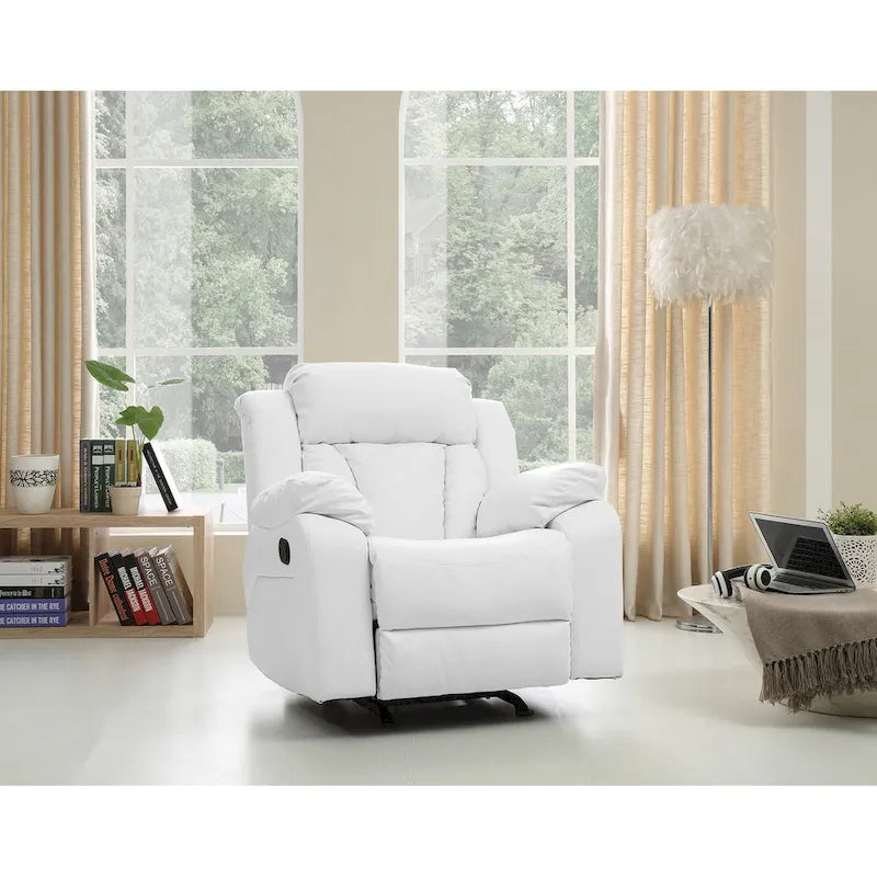 Fauteuil inclinable en similicuir - 38L x 37P x 41H