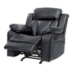 Fauteuil inclinable en similicuir - 38L x 37P x 41H