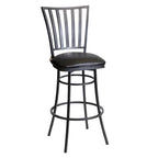 Tabouret de bar pivotant de qualité commerciale Stewart – Tabouret de cuisine robuste