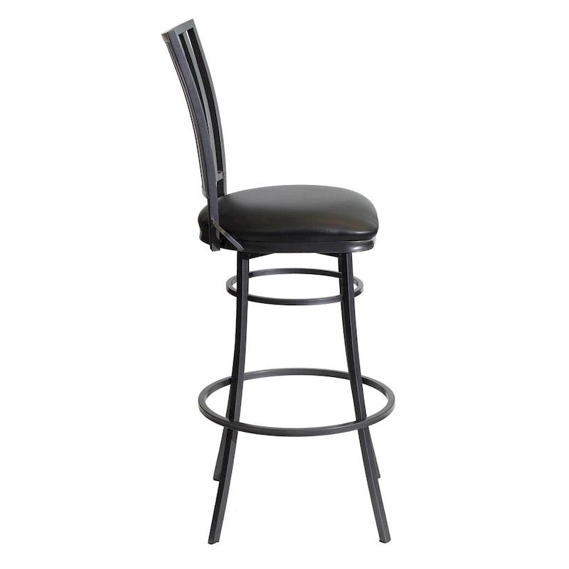 Tabouret de bar pivotant de qualité commerciale Stewart – Tabouret de cuisine robuste