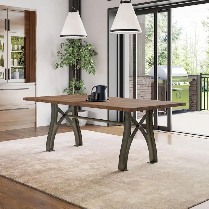 Table à manger extensible en bois massif Sierra – Table de cuisine extensible