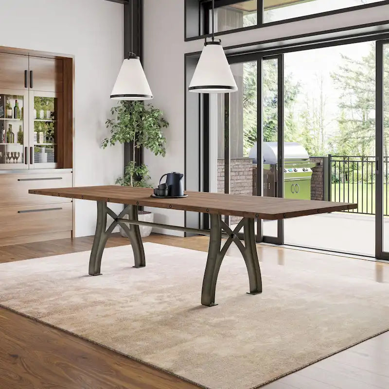 Table à manger extensible en bois massif Sierra – Table de cuisine extensible