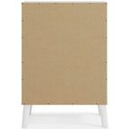 Commode bicolore – Blanc mat et grain de bois Sugarberry, options 3/4/5 tiroirs
