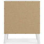 Commode bicolore – Blanc mat et grain de bois Sugarberry, options 3/4/5 tiroirs