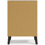 Commode bicolore – Blanc mat et grain de bois Sugarberry, options 3/4/5 tiroirs