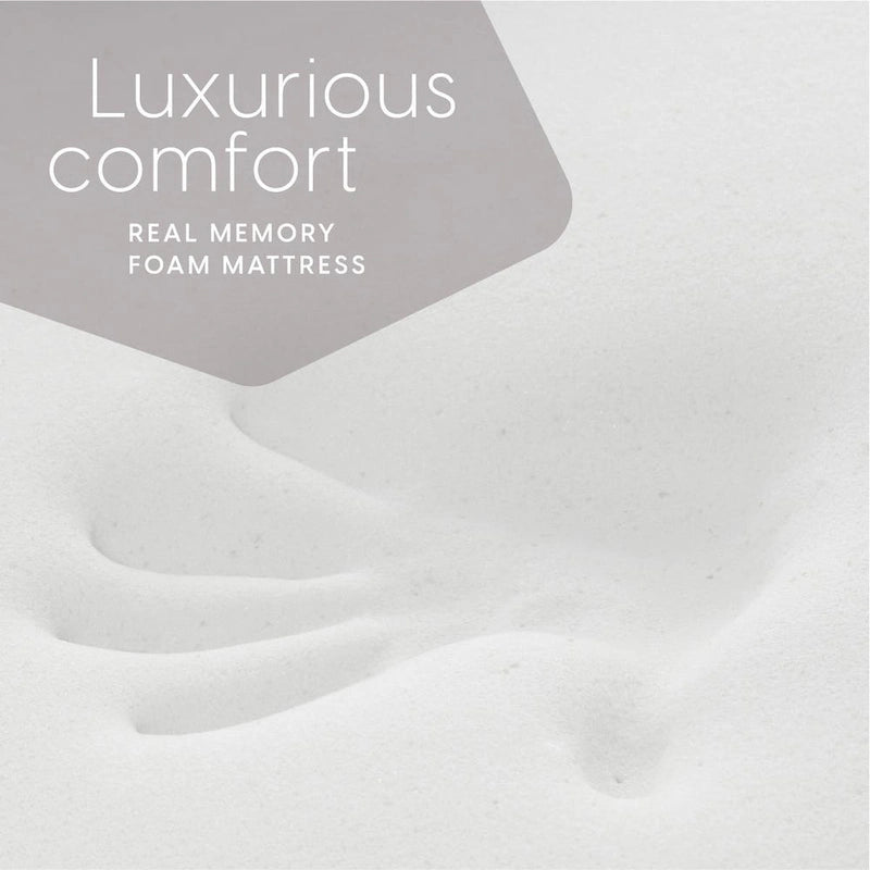 Matelas futon en mousse à mémoire de forme – Gris, taille double | Matelas de canapé-lit