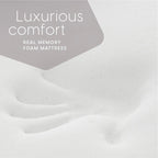 Matelas futon en mousse à mémoire de forme – Gris, taille double | Matelas de canapé-lit