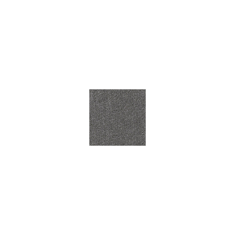Grand pouf d'appoint gris – Revêtement en polyester, cadre à coins renforcés, pieds en faux bois