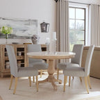 Canapé en tissu rembourré avec clous décoratifs – Canapé classique pour salon
