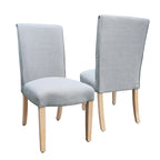 Canapé en tissu rembourré avec clous décoratifs – Canapé classique pour salon