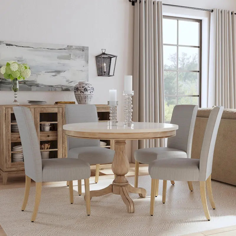 Canapé en tissu rembourré avec clous décoratifs – Canapé classique pour salon