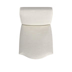 Canapé en tissu rembourré avec clous décoratifs – Canapé classique pour salon
