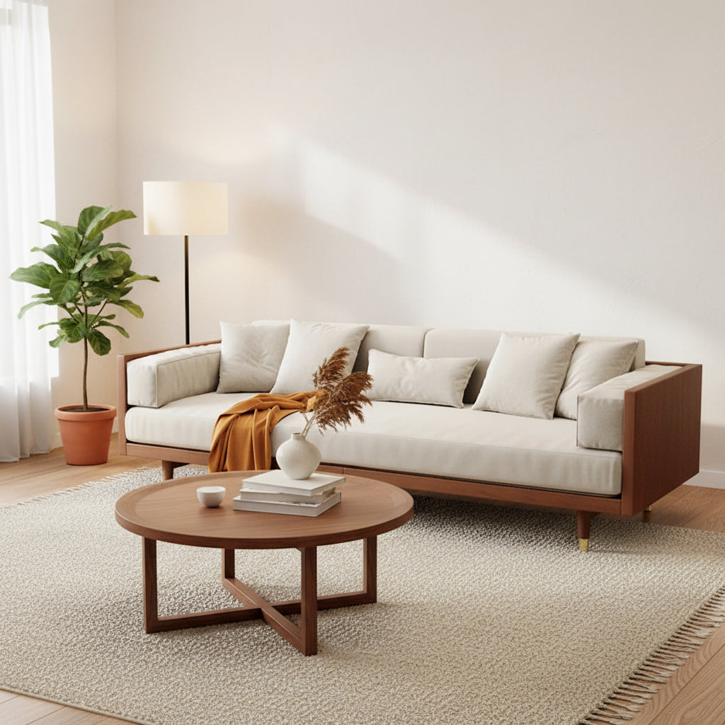 Modern Geometric Velvet Accent Chair – Living Room Armchair
