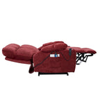 Fauteuil inclinable releveur électrique pour personnes âgées avec fonction de massage chauffant