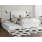 Lit plateforme complet Canyon avec pied de lit assorti et lit gigogne complet
