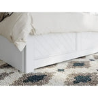 Lit plateforme complet Canyon avec pied de lit assorti et lit gigogne complet
