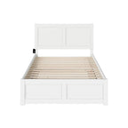 Lit plateforme complet Canyon avec pied de lit assorti et lit gigogne complet