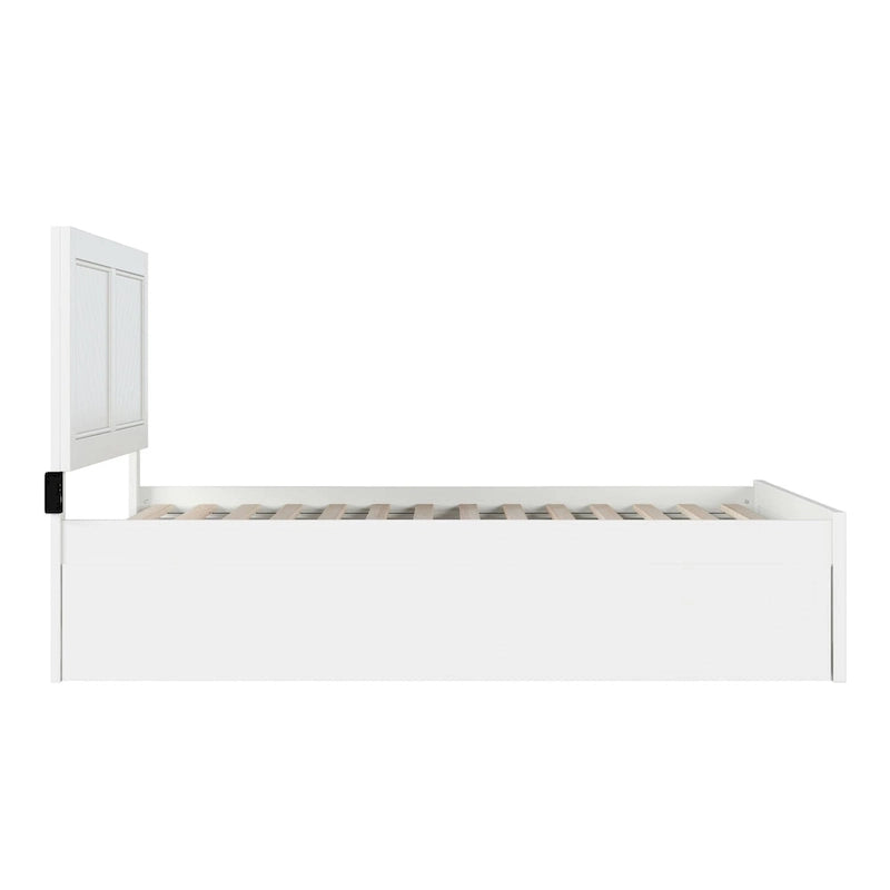 Lit plateforme complet Canyon avec pied de lit assorti et lit gigogne complet