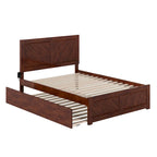 Lit plateforme complet Canyon avec pied de lit assorti et lit gigogne complet