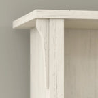 Bureau d'angle Salinas 60W avec suite de rangement – Bureau à domicile blanc antique