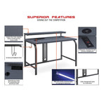 Bureau de gaming contemporain Reload de 48 pouces