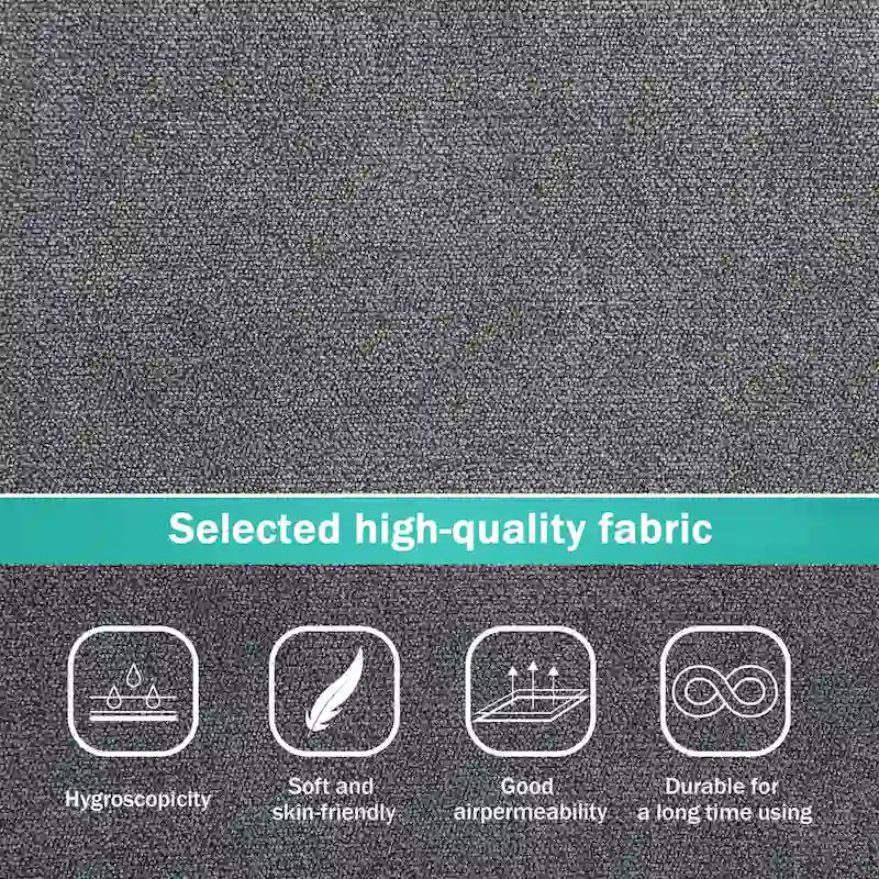 Canapé d'angle en L – Polyester gris, coussins à ressorts ensachés, 91x91x33,5 po, 3 oreillers