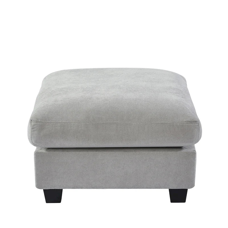 Canapé d'angle moderne en forme de L, garni de plumes, convertible, avec méridienne réversible pour le salon