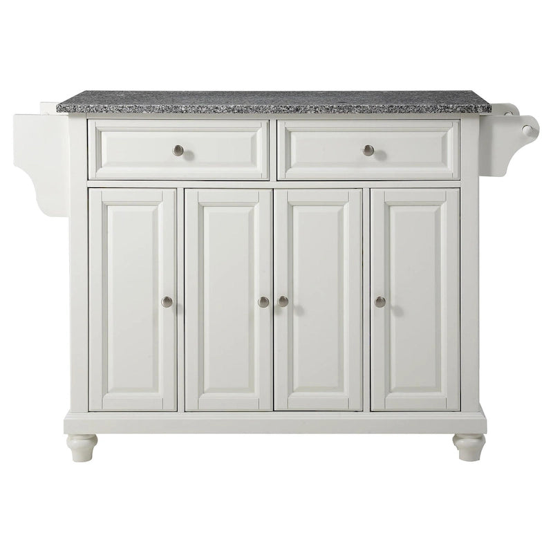 Îlot de cuisine Cambridge en granit massif – Acajou vintage, 51,5x18x36"