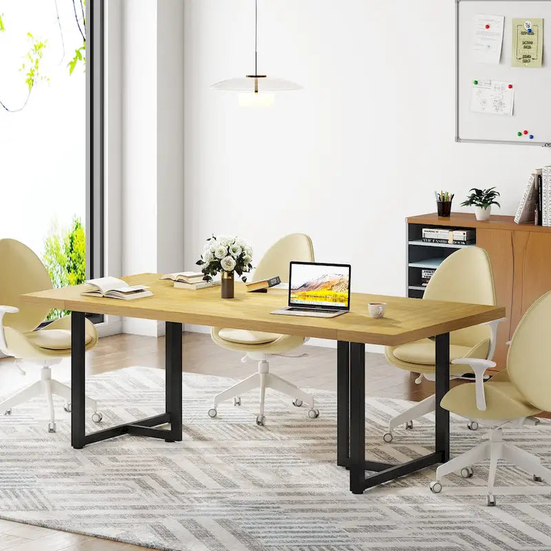 70.8 Executive Computer Desk for Home Office