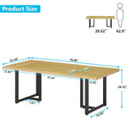Bureau d'ordinateur exécutif de 70,8 pouces pour bureau à domicile