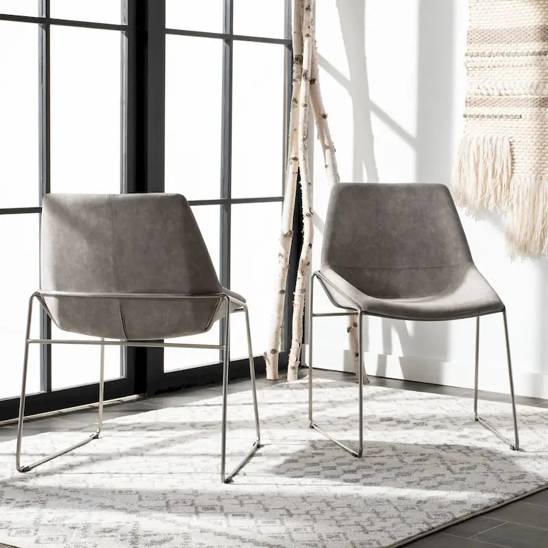 Chaise de salle à manger Oliva Mid Century, lot de 2 – 25x24x33,3 po.