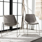 Chaise de salle à manger Oliva Mid Century, lot de 2 – 25x24x33,3 po.