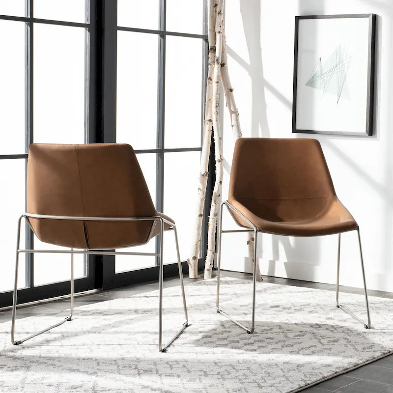 Chaise de salle à manger Oliva Mid Century, lot de 2 – 25x24x33,3 po.