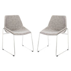 Chaise de salle à manger Oliva Mid Century, lot de 2 – 25x24x33,3 po.