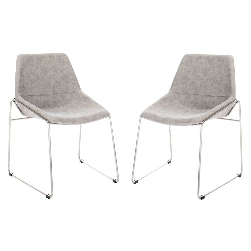 Chaise de salle à manger Oliva Mid Century, lot de 2 – 25x24x33,3 po.