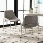 Chaise de salle à manger Oliva Mid Century, lot de 2 – 25x24x33,3 po.