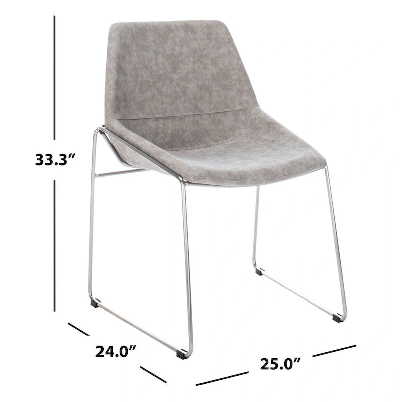 Chaise de salle à manger Oliva Mid Century, lot de 2 – 25x24x33,3 po.