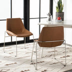 Chaise de salle à manger Oliva Mid Century, lot de 2 – 25x24x33,3 po.
