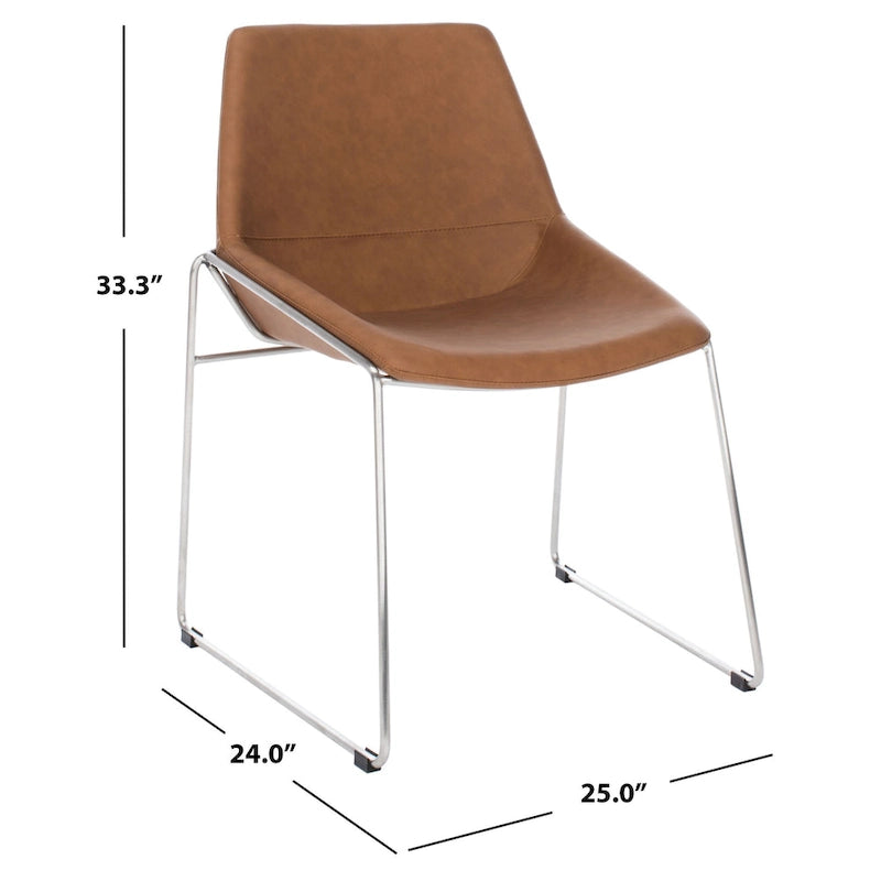 Chaise de salle à manger Oliva Mid Century, lot de 2 – 25x24x33,3 po.