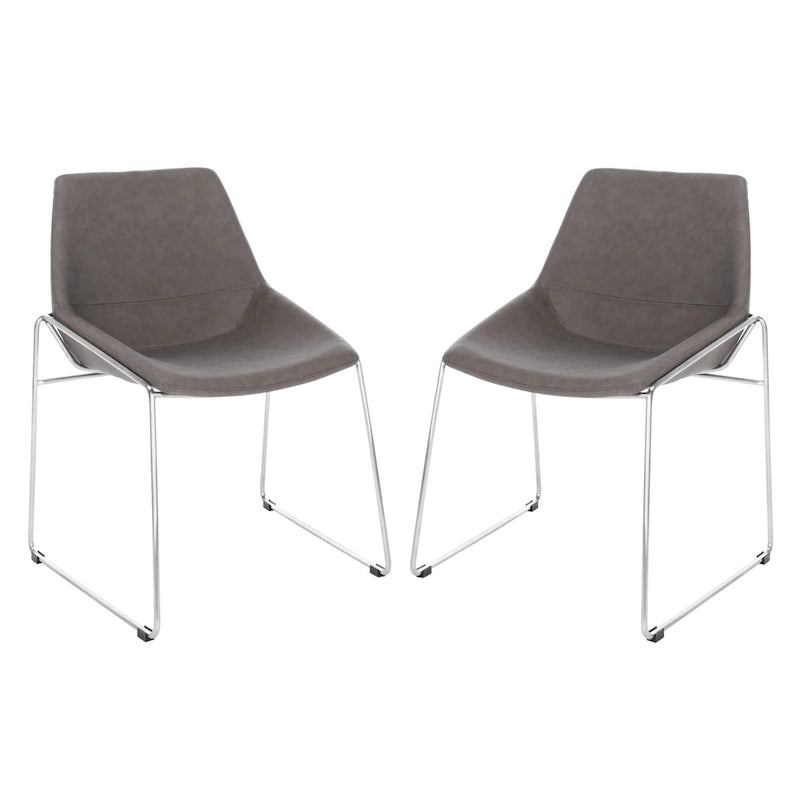Chaise de salle à manger Oliva Mid Century, lot de 2 – 25x24x33,3 po.