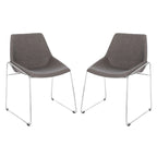 Chaise de salle à manger Oliva Mid Century, lot de 2 – 25x24x33,3 po.
