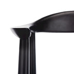 Fauteuil d'appoint Therese en cuir tressé – 63,5 cm L x 53,3 cm P x 78,7 cm H