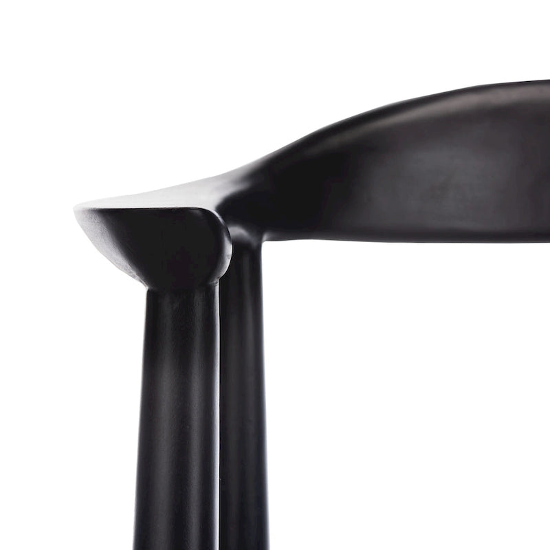 Fauteuil d'appoint Therese en cuir tressé – 63,5 cm L x 53,3 cm P x 78,7 cm H