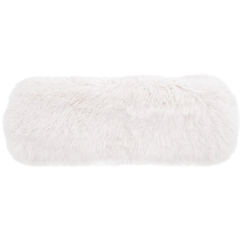 Pouffe en peau de mouton Gaetane – Repose-pieds de salon Luxe Couture