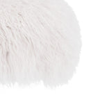 Pouffe en peau de mouton Gaetane – Repose-pieds de salon Luxe Couture